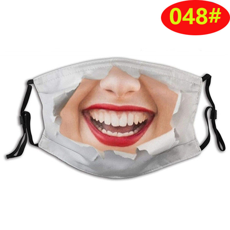3D Stereo Simulation Human Half Face Creative Spoof Mask