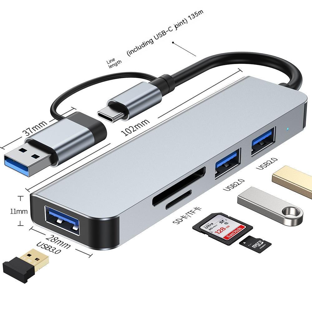 Type-c Cable Seperater Laptop Multi-interface Hub