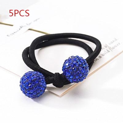 Rhinestone Ball Hair Ring Hair Accessories Sweet Hair Elastic Band
