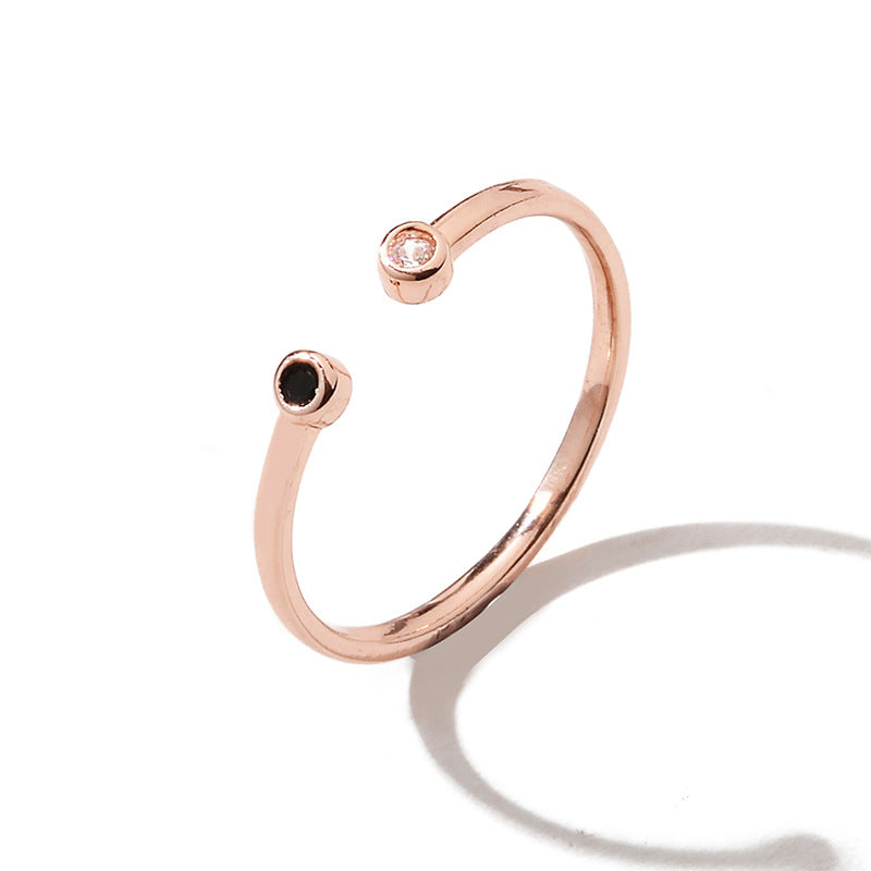 Stylish Opening Ring Alloy Electroplating Adjustable