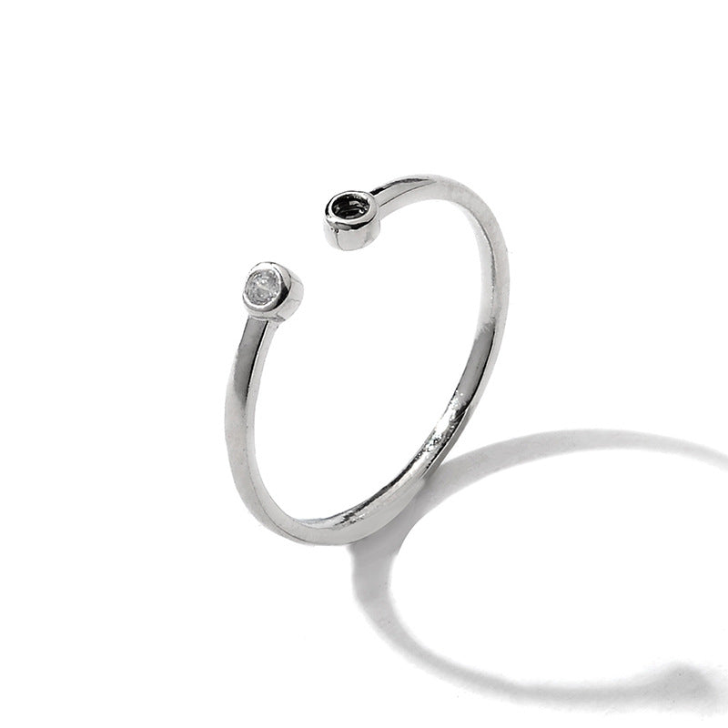 Stylish Opening Ring Alloy Electroplating Adjustable