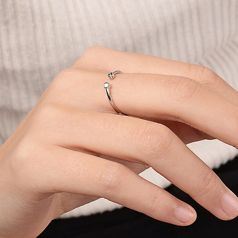 Stylish Opening Ring Alloy Electroplating Adjustable