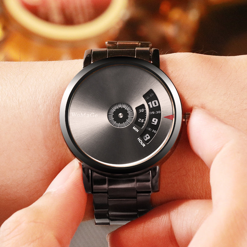 Aluminum alloy steel band quartz watch