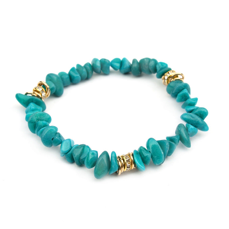 European And American Natural Stone Beaded Bracelet For Women