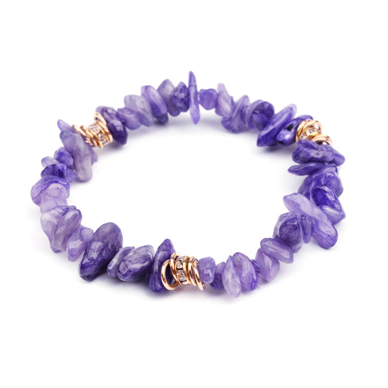 European And American Natural Stone Beaded Bracelet For Women
