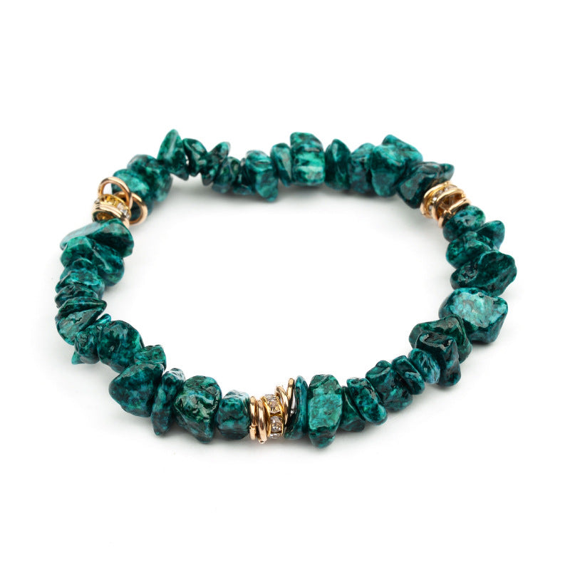 European And American Natural Stone Beaded Bracelet For Women