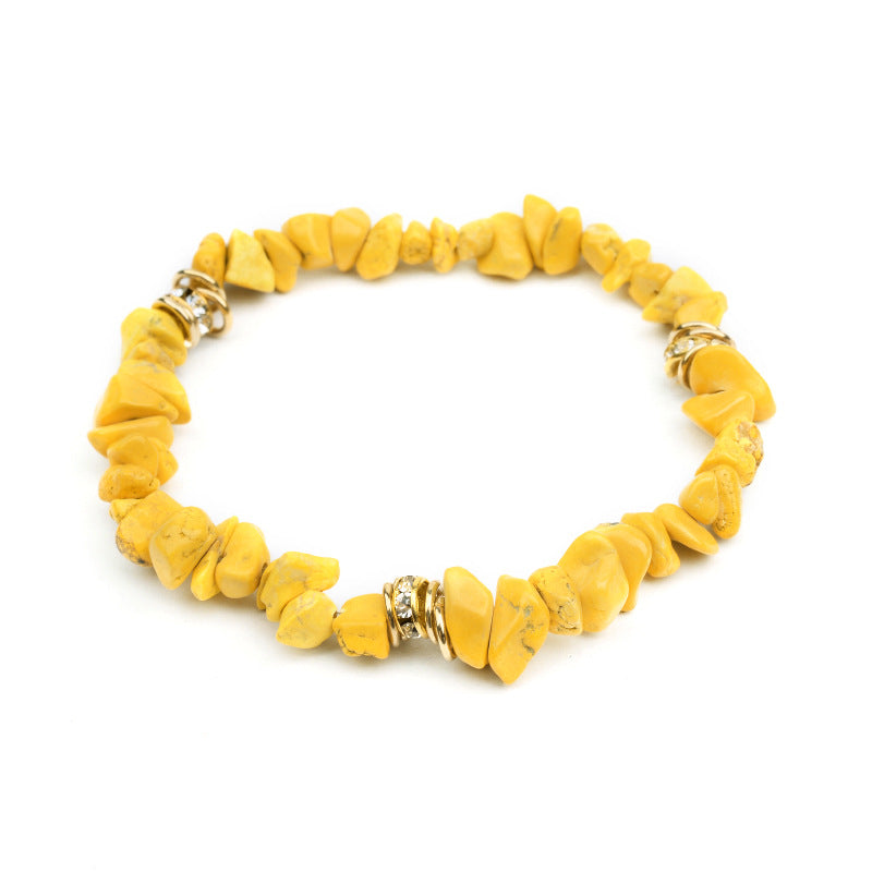 European And American Natural Stone Beaded Bracelet For Women