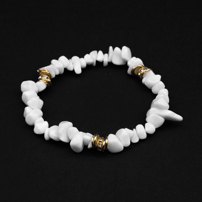 European And American Natural Stone Beaded Bracelet For Women