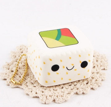 Stress Relief Toy Slow Rising Toys Kawaii Cartoon Face Cute Yummy Sushi Kids Gift
