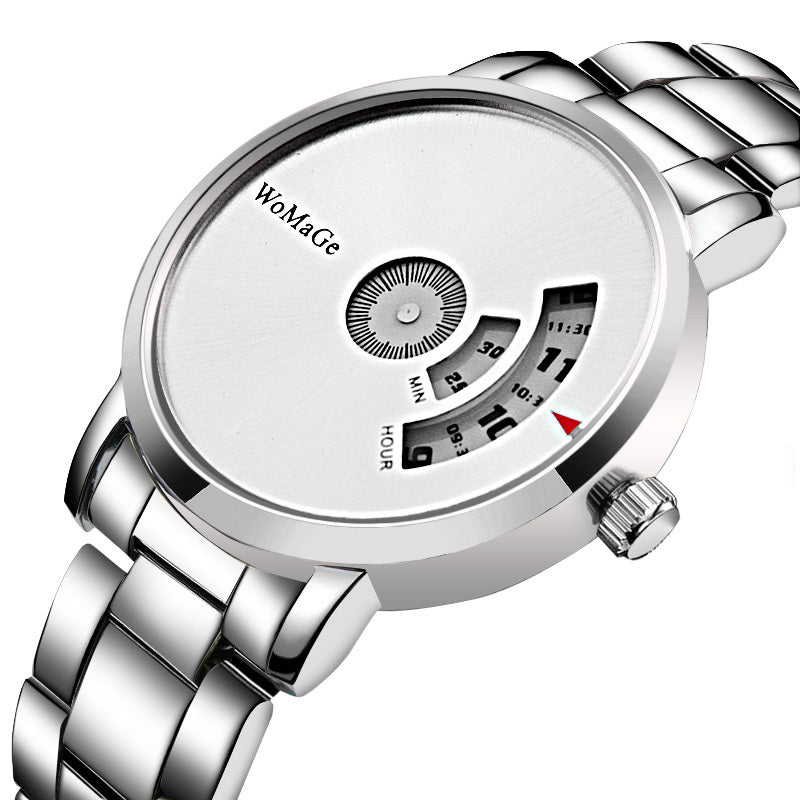 Aluminum alloy steel band quartz watch