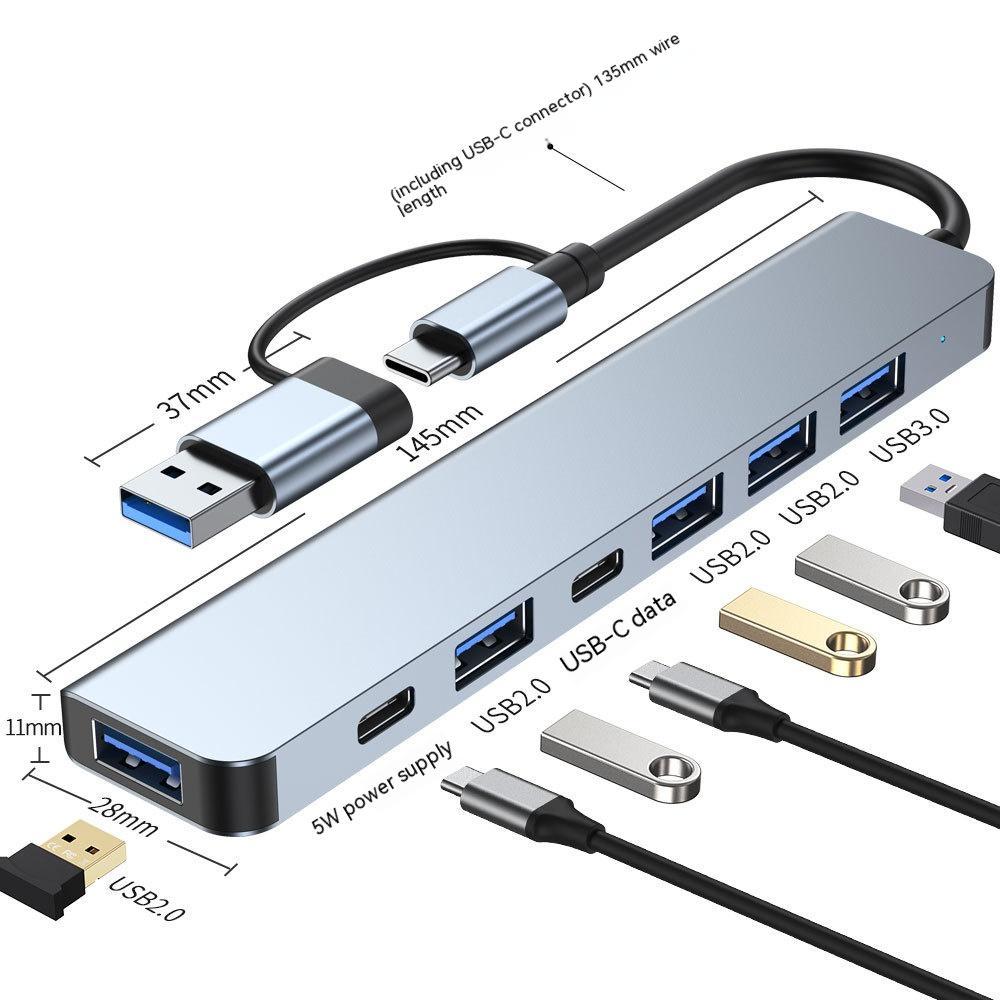 Type-c Cable Seperater Laptop Multi-interface Hub