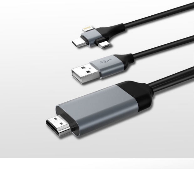 New Apple Android Type-C To HDMI HD Cable 3 in 1