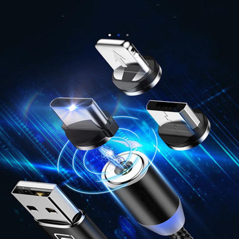 Magnetic Data Cable Lengthened Fast Charging 360-Degree Blind Magnetic Charging Cable