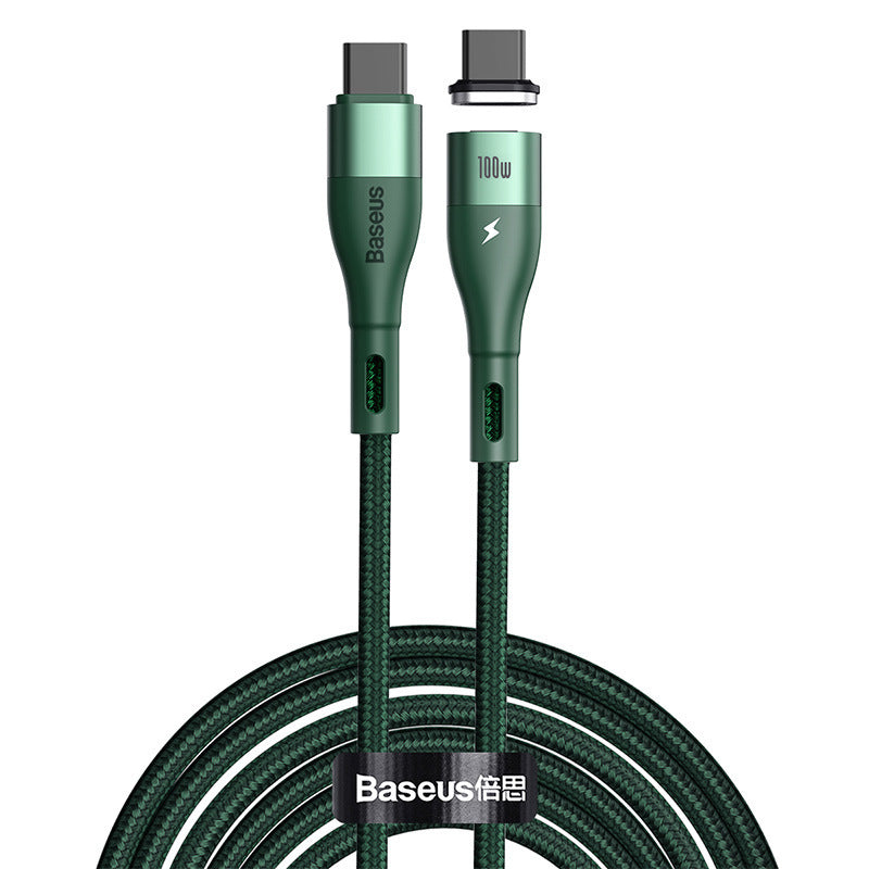 Compatible with Apple, Baseus Apple Iphone12 Mobile Phone Charging Cable Zinc Magnetic Fast Charging Data Cable PD20w Charging Cable Magnetic