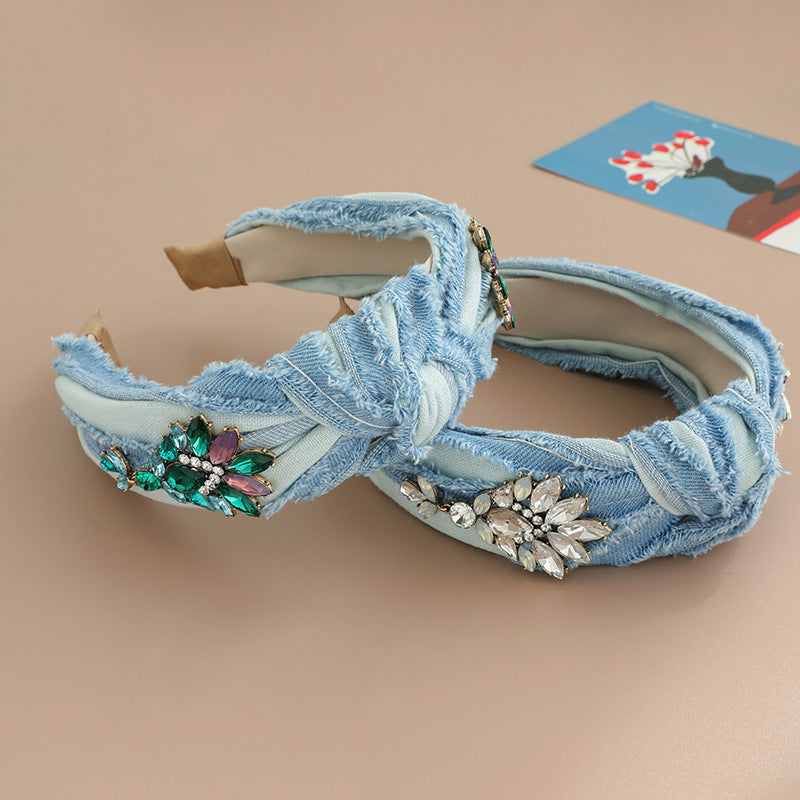 Brushed Denim Headband Hair Accessories