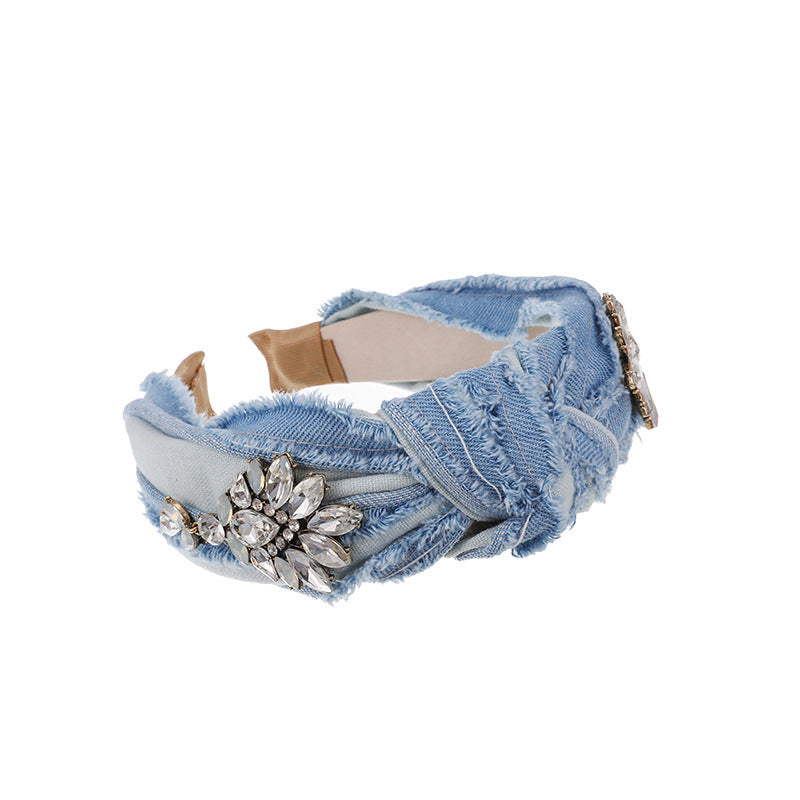 Brushed Denim Headband Hair Accessories