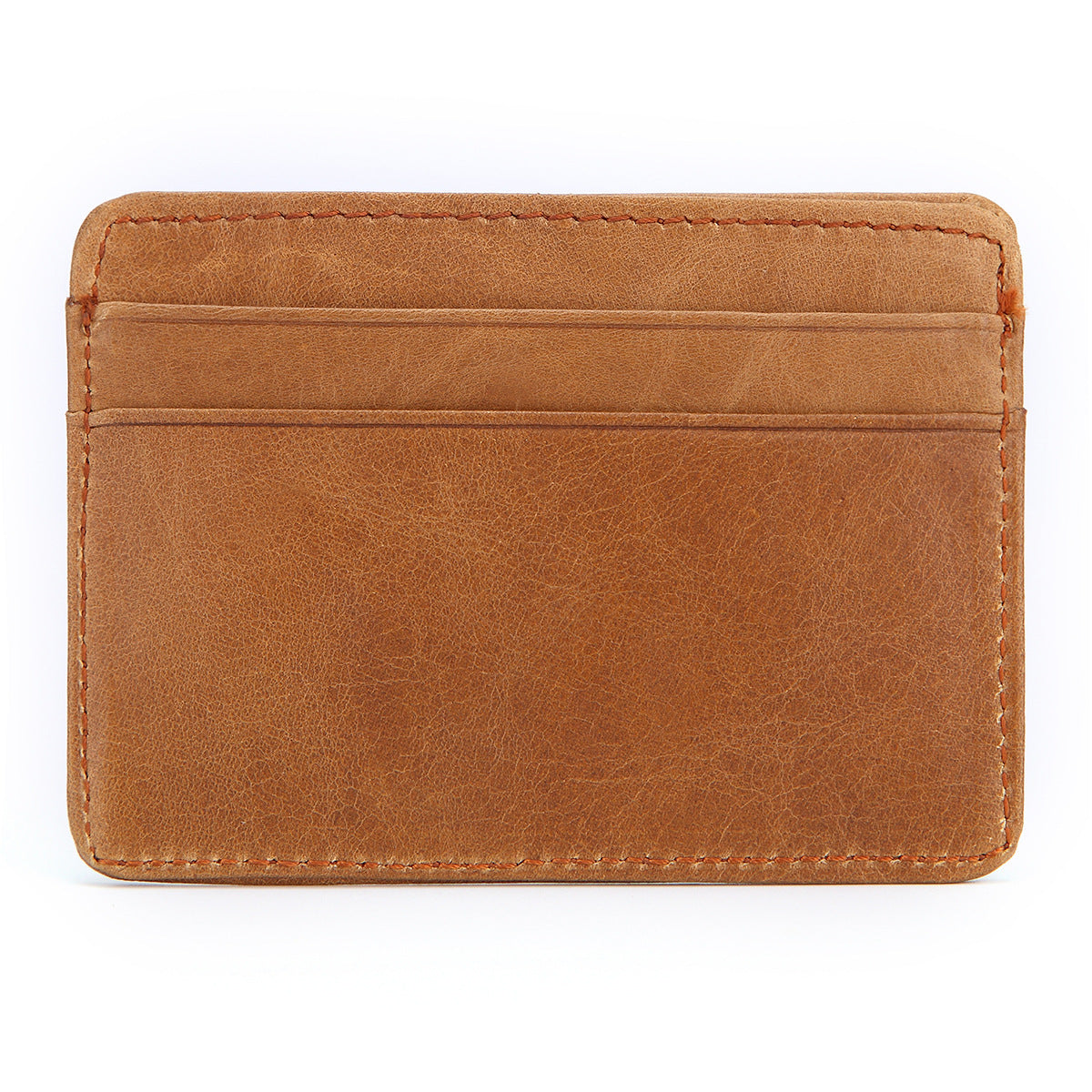 Leather Wallet Oil Wax Leather Multi-Card Bag Retro Cowhide Coin Purse Card Holder