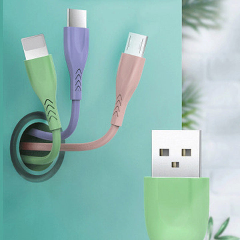 Three-in-one fast charging cable