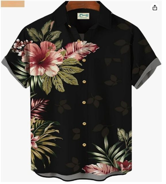 Men's Cardigan Plus Size Short Sleeve