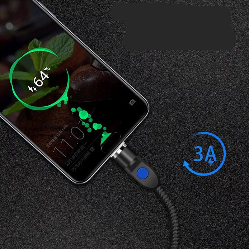 Fast charging magnetic data cable