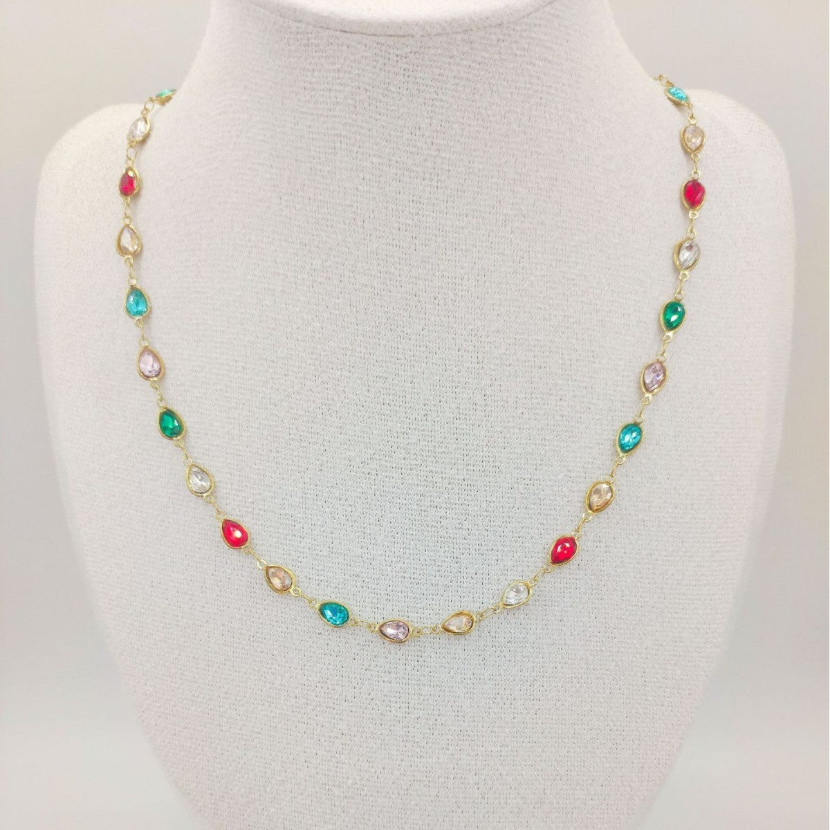 Personalized Color Five-pointed Star Heart-shaped Stainless Steel Chain