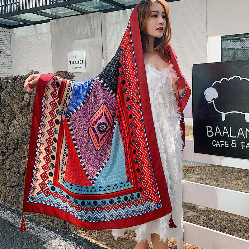 Ethnic Style Scarf Summer And Autumn Long Korean Style Scarf