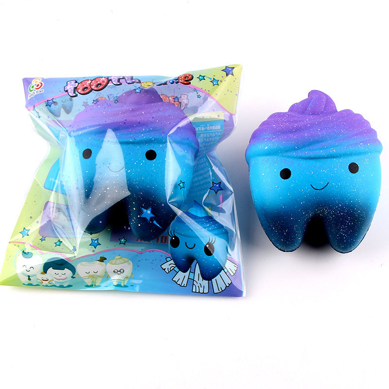 Slow Rebound Scented Toy Cute Starry Sky Teeth Kids Stress Relief Toys