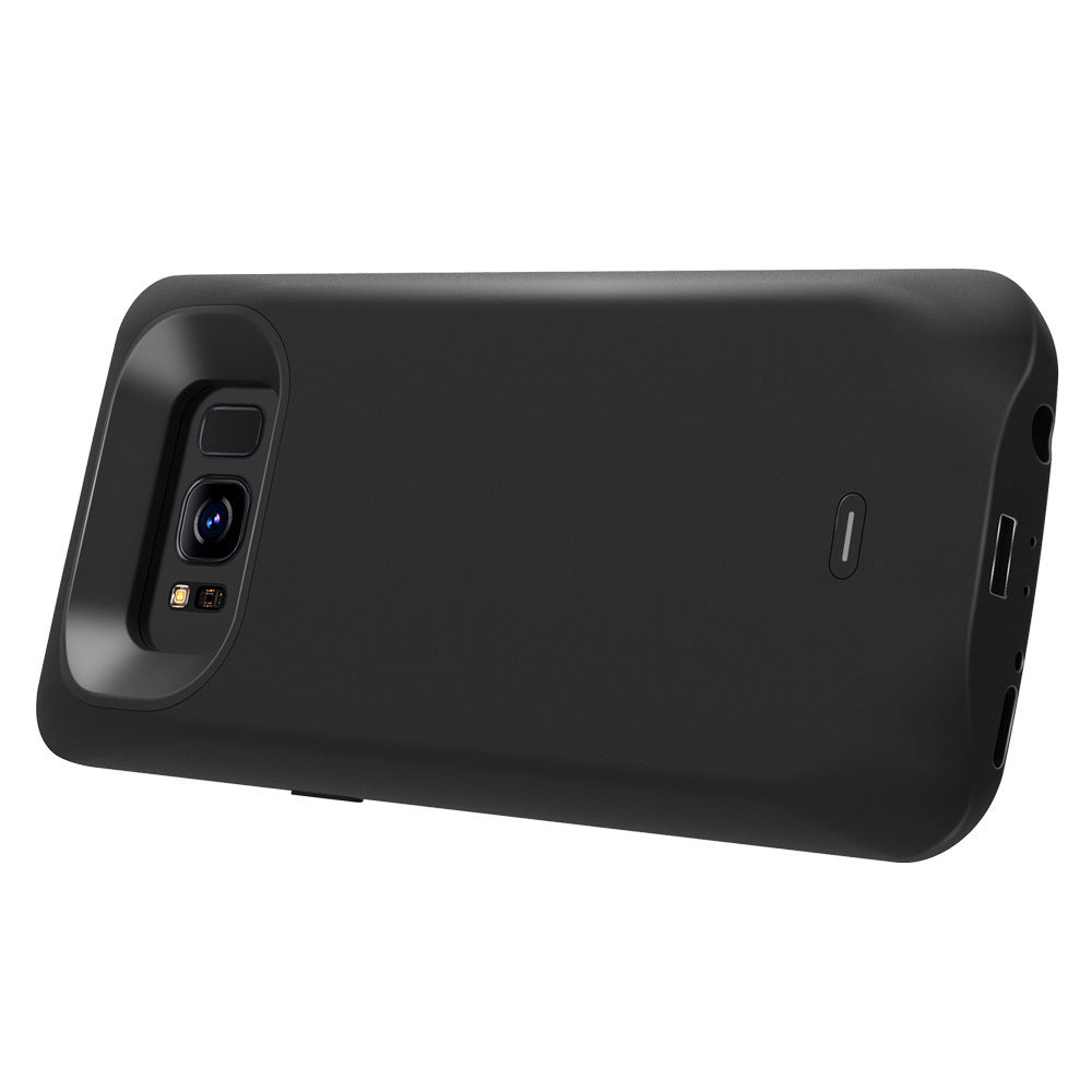 Back clip battery charging treasure s8s9 fast charge wireless large capacity mobile power phone case