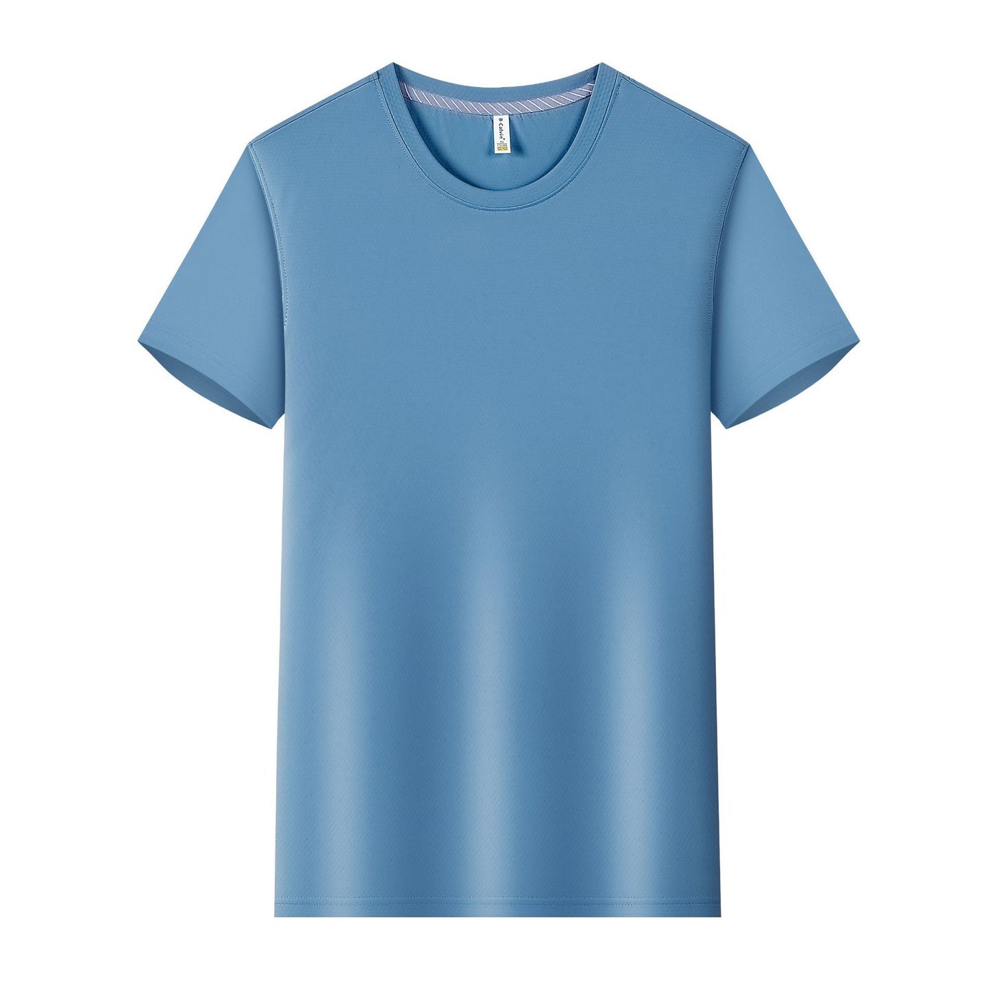 Ice Water Cube Brocade Ammonia Round Neck T-shirt
