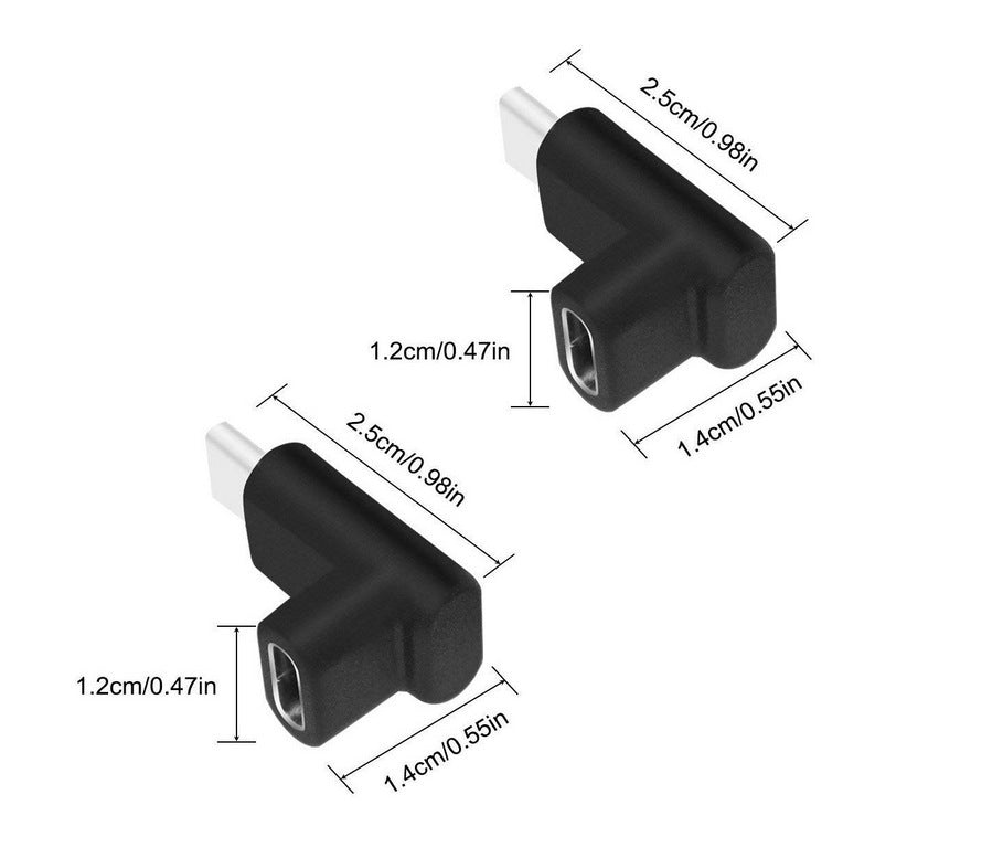Mobile Phone Adapter Type C To USB Female Adapter 90 Degree Type C Adapter