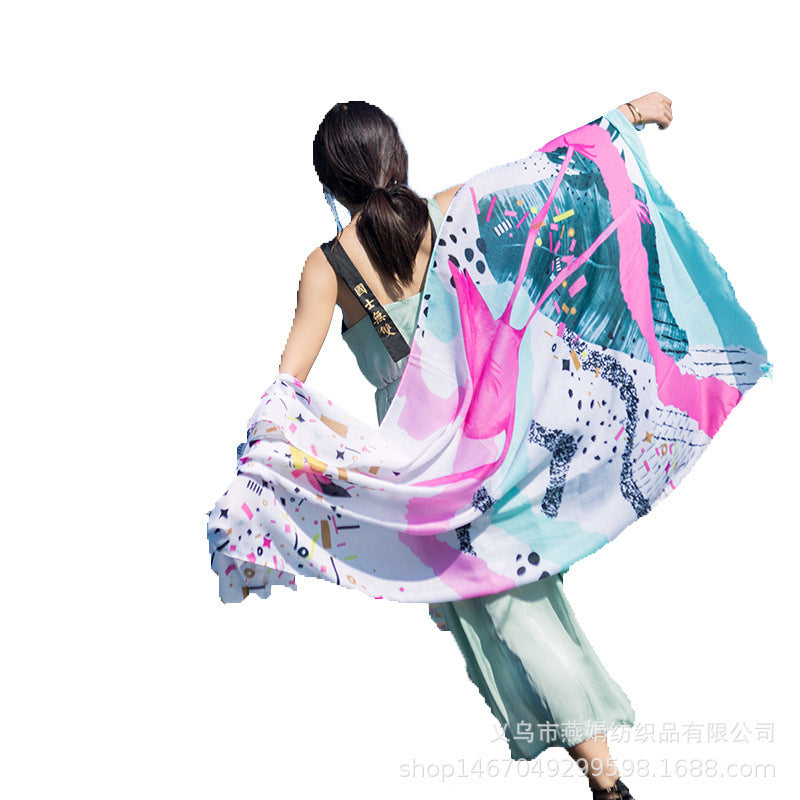 Ethnic Style Scarf Summer And Autumn Long Korean Style Scarf