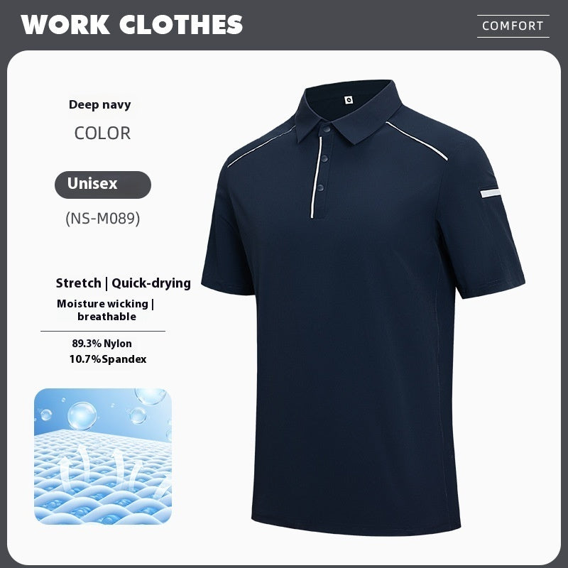 Light Luxury Polo Shirt Quick-drying Breathable Short Sleeved T-shirt