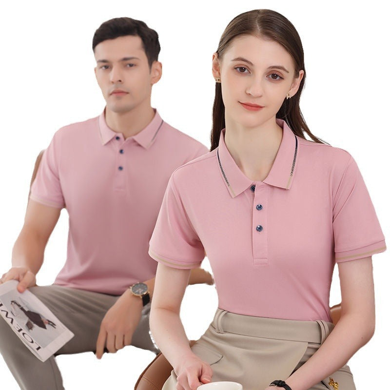 Cotton Short-sleeved T-shirt Lapel Overalls