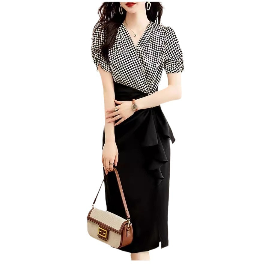 Elegant Slightly Mature Wind Go-Getter Girl Style Office Lady Sheath Skirt Female