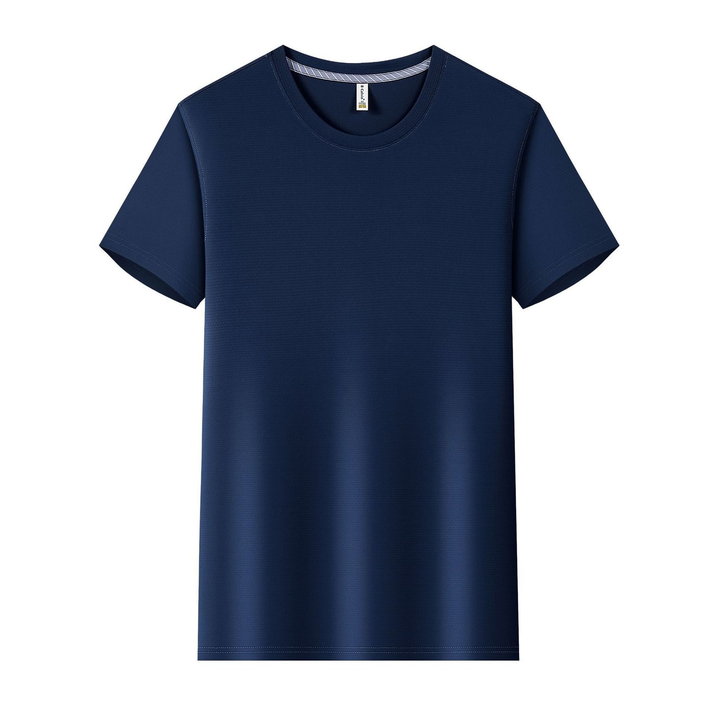 Ice Water Cube Brocade Ammonia Round Neck T-shirt