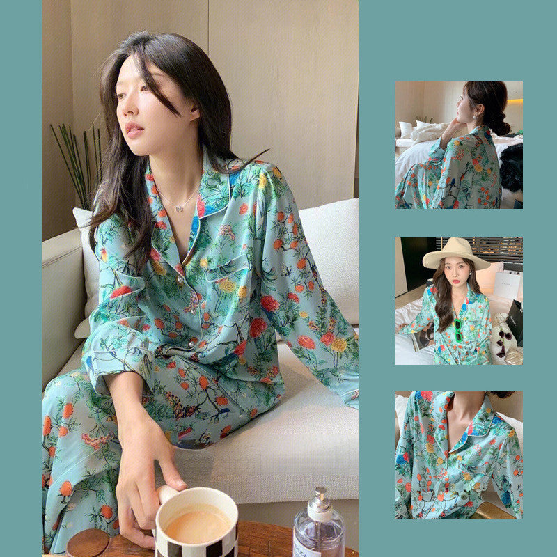 Women's Silk Home Clothing Set