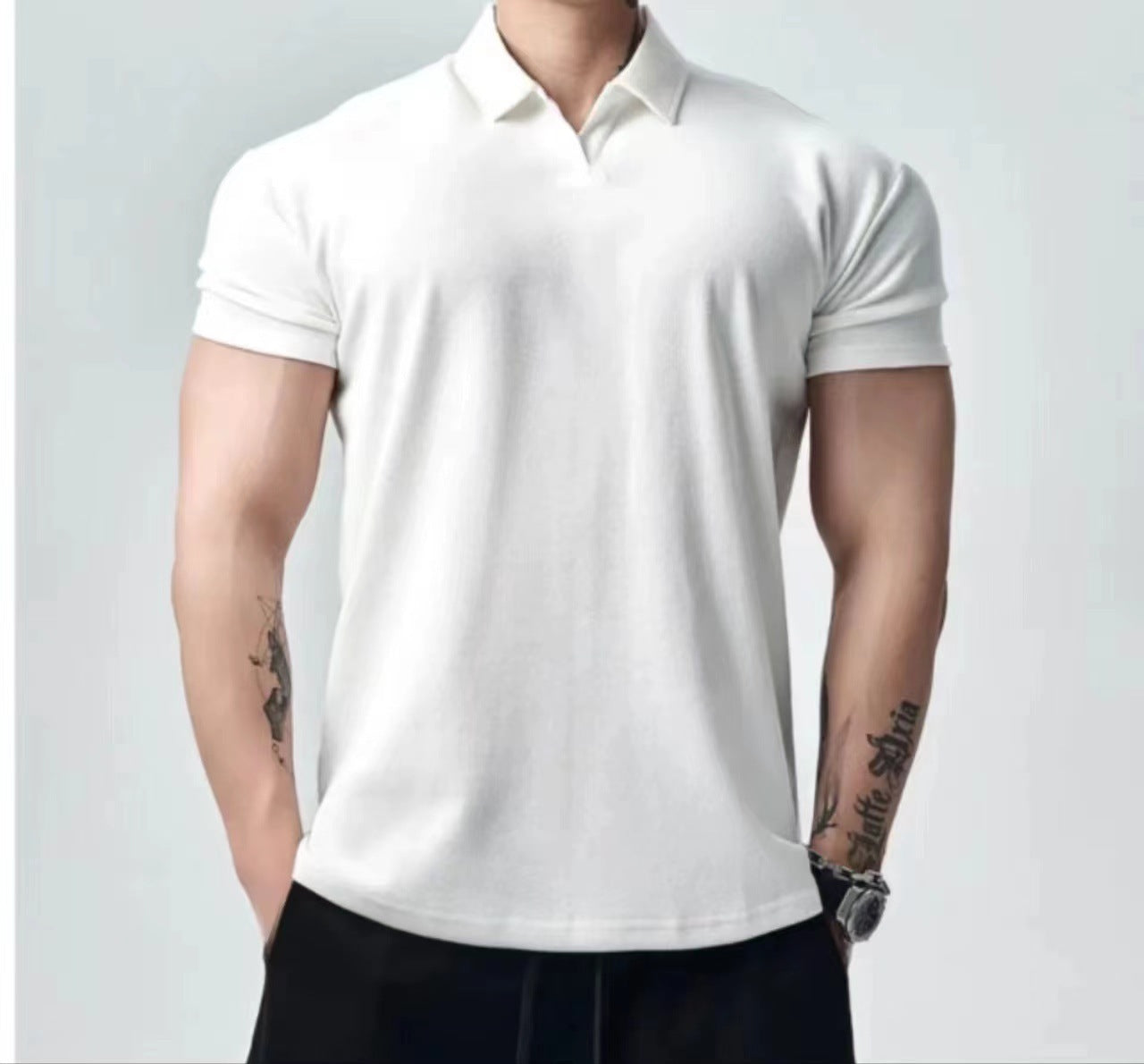 Retro Fashion Brand All-match Casual T-shirt Men's Fashion