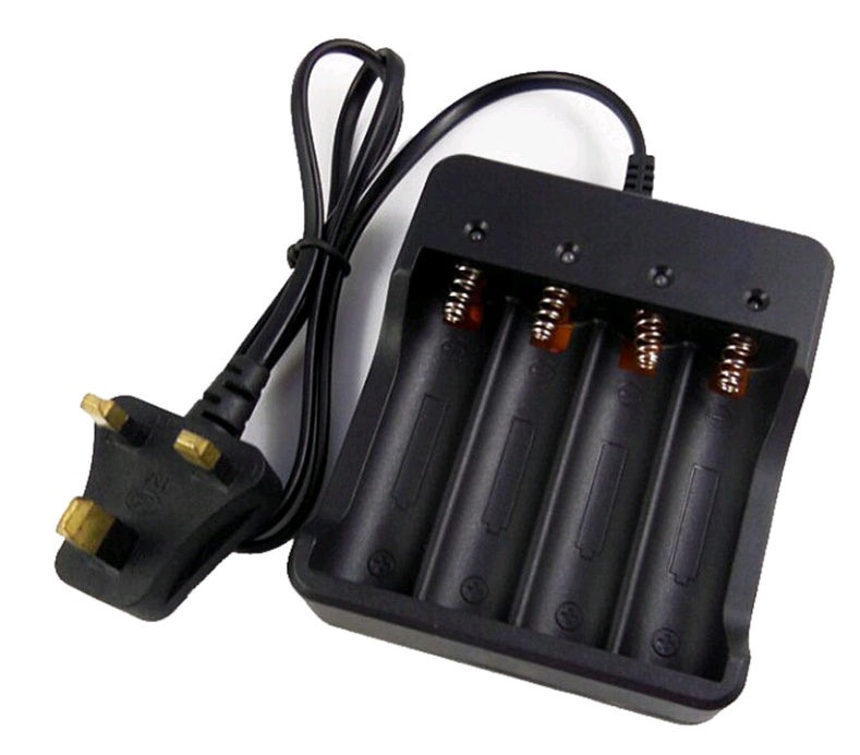 18650 lithium battery charger 4 slot 18650 four charge line charger 3.7v4.2v strong light flashlight charger