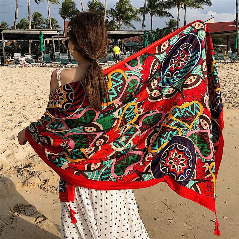 Ethnic Style Scarf Summer And Autumn Long Korean Style Scarf