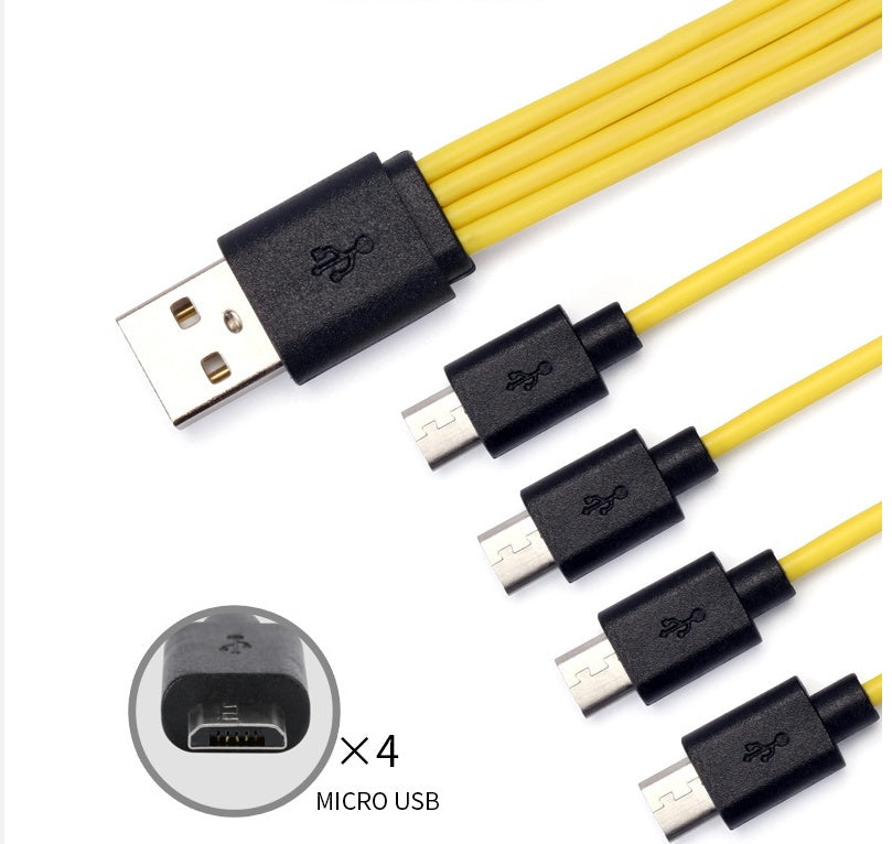 Simple Four In One Usb Charging Cable