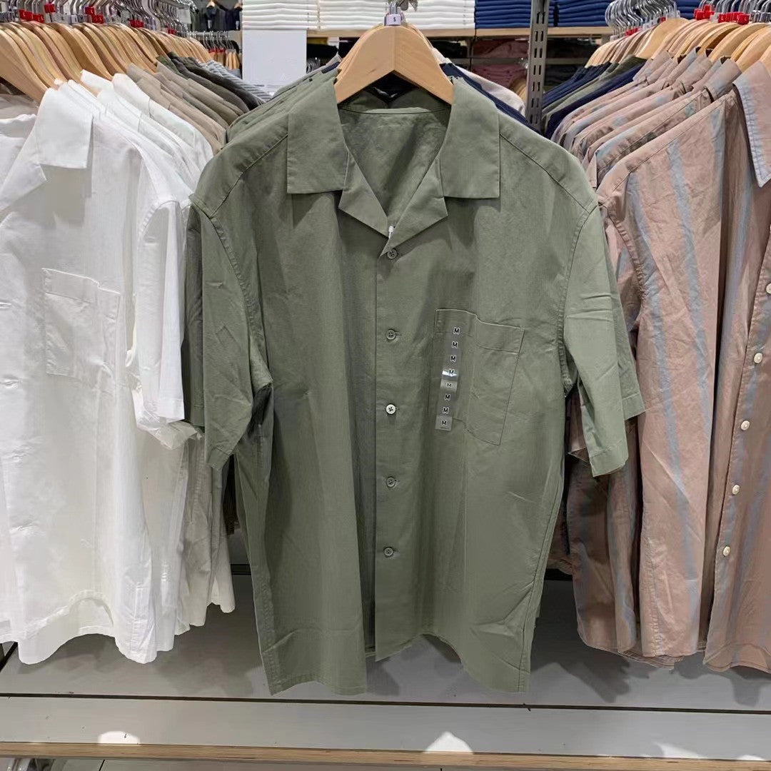 Men's Modal Cotton Blended Open Collar Shirt