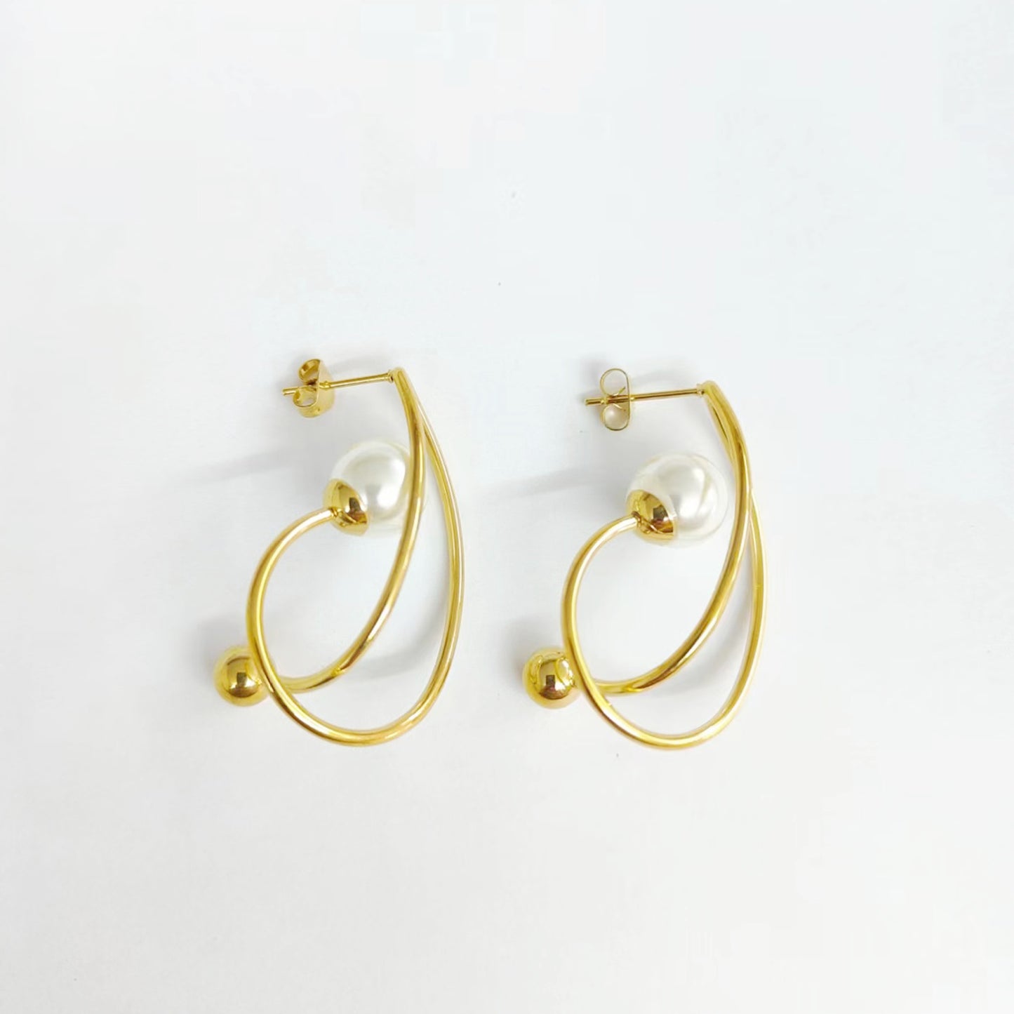 Titanium Steel Stainless Steel 18K Gold Ear Clip