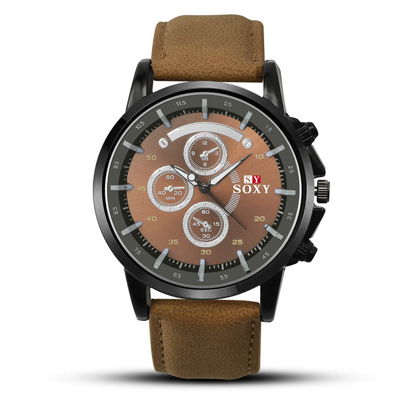 Imitation three-eye quartz watch