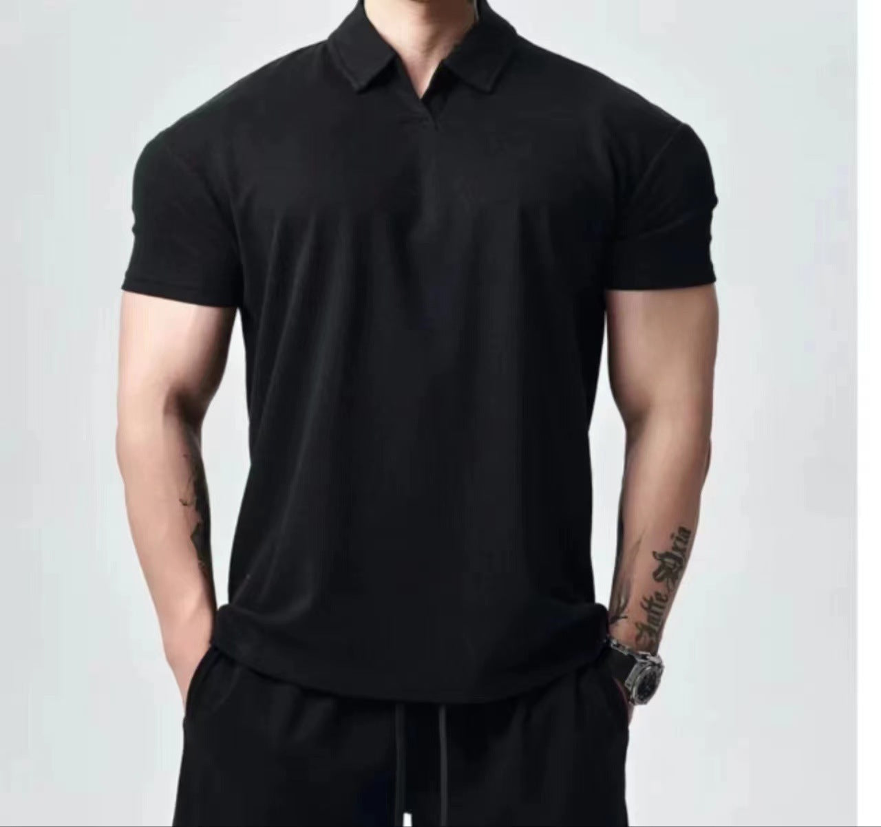 Retro Fashion Brand All-match Casual T-shirt Men's Fashion