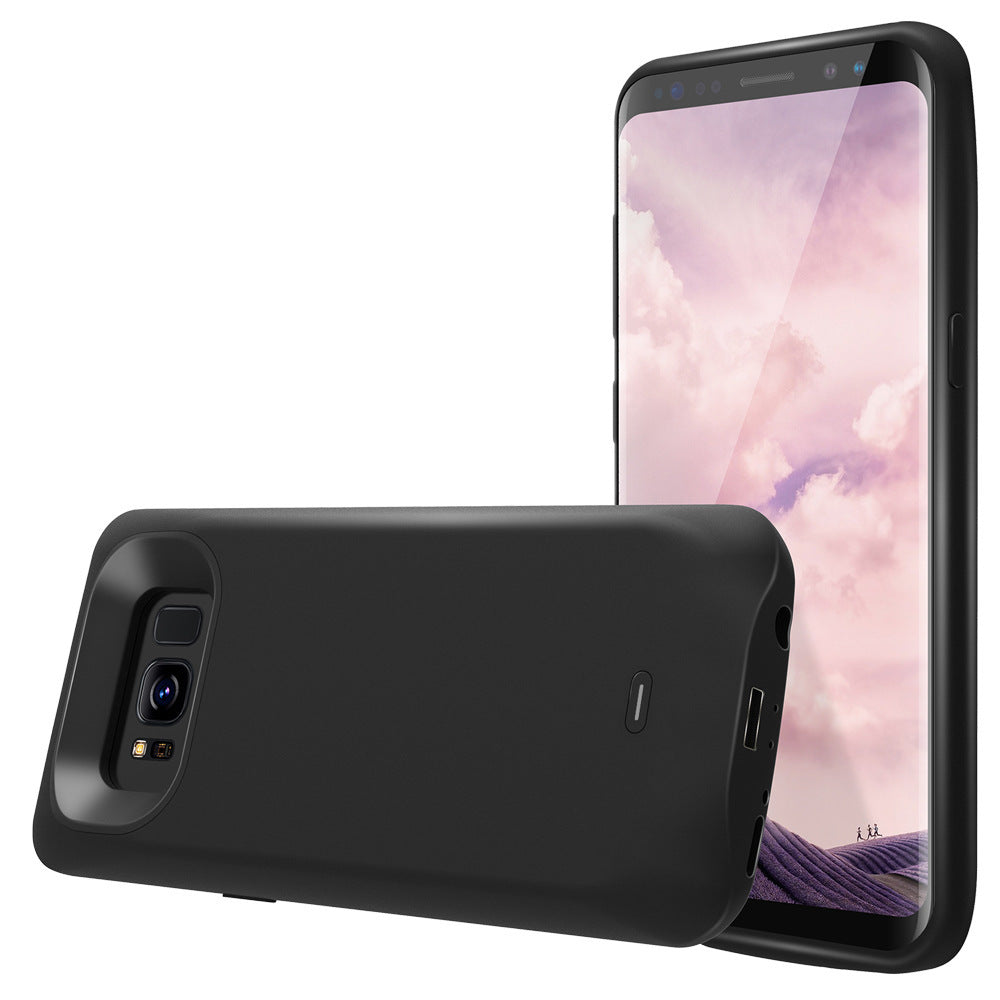 Back clip battery charging treasure s8s9 fast charge wireless large capacity mobile power phone case