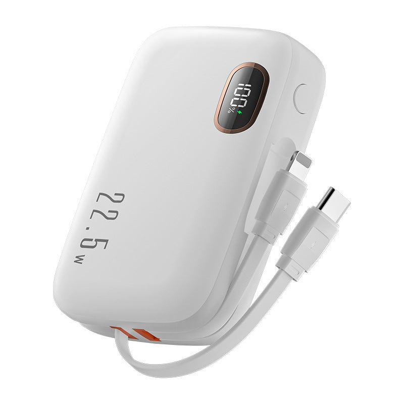 PD22.5W Fast Charging Digital Display Mobile Power Supply With Cable