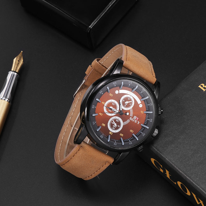 Imitation three-eye quartz watch