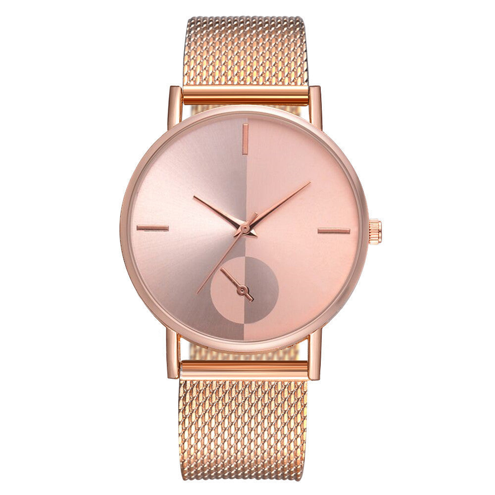 Plastic mesh strap watch