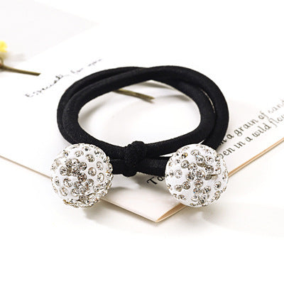Rhinestone Ball Hair Ring Hair Accessories Sweet Hair Elastic Band