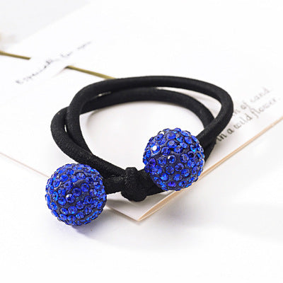 Rhinestone Ball Hair Ring Hair Accessories Sweet Hair Elastic Band
